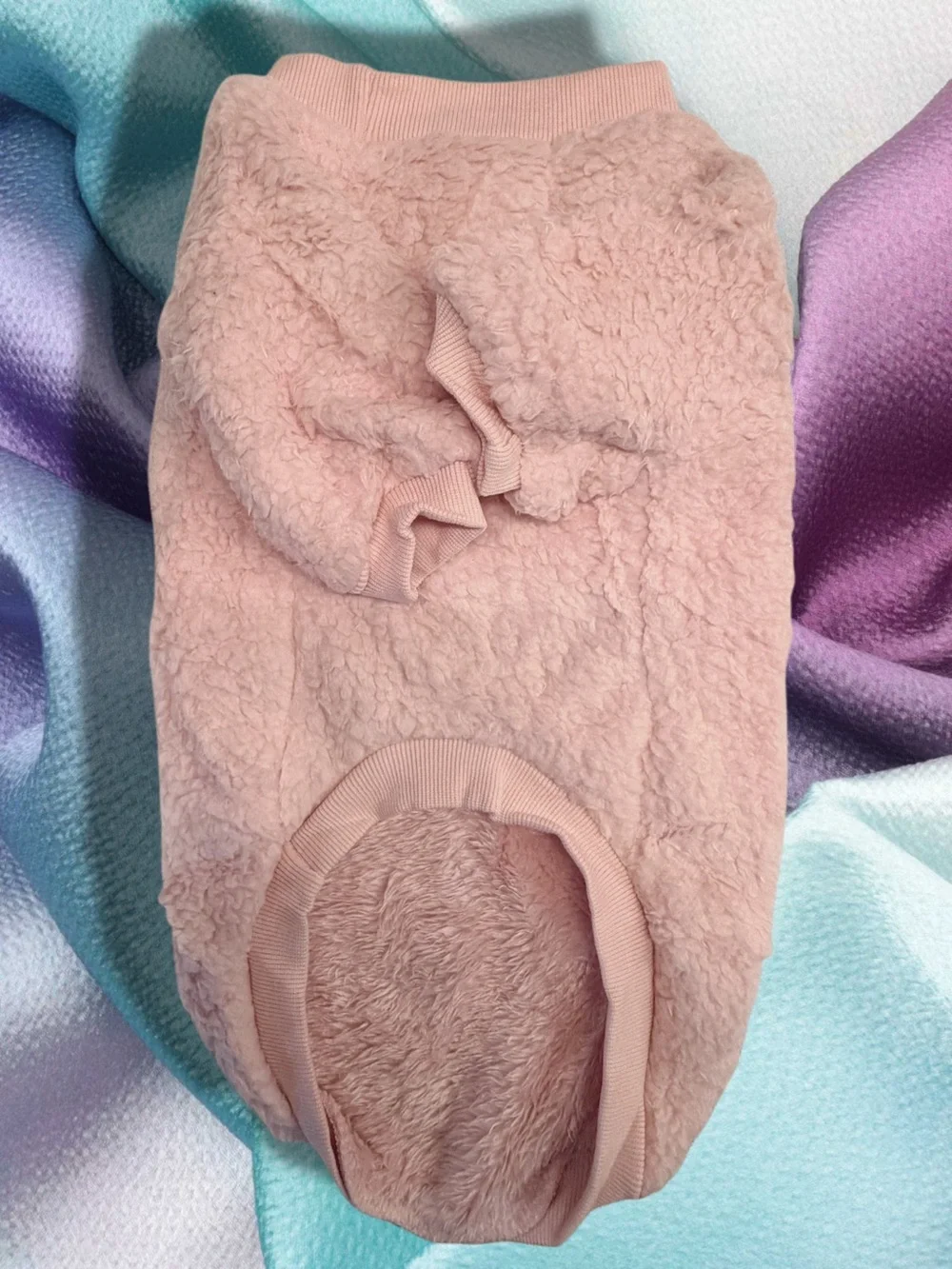🎀💕🐶NWOT  XL COZY PLUSH PINK DOG SWEATER 🎀💕🐶